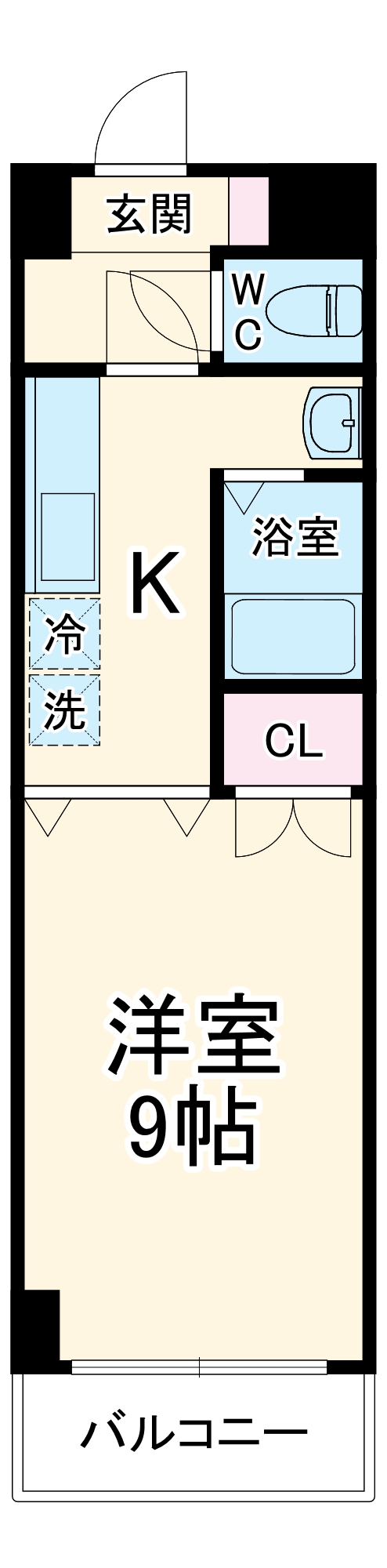 ラヴィアン名駅の間取り