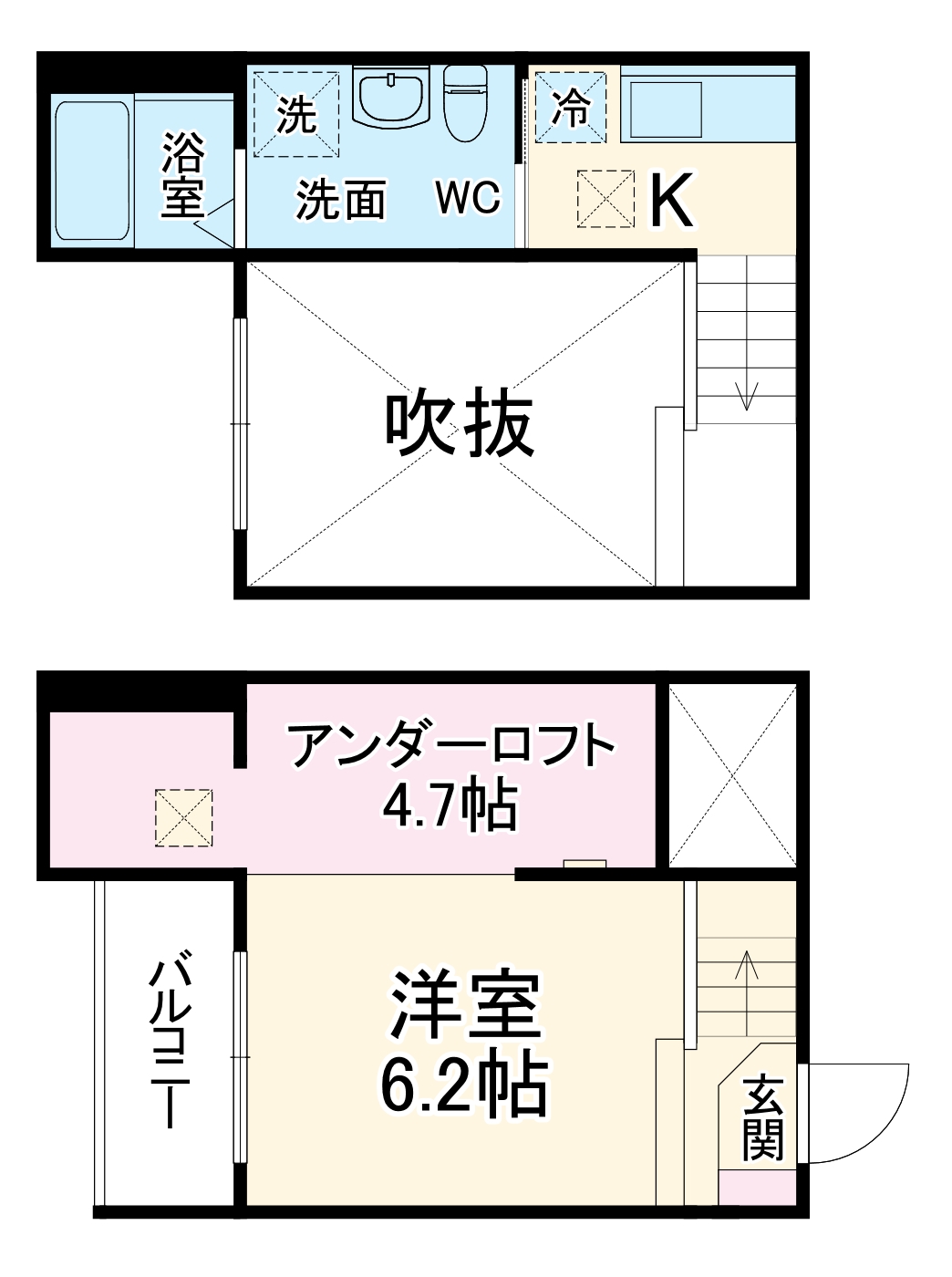 ステラ川西の間取り