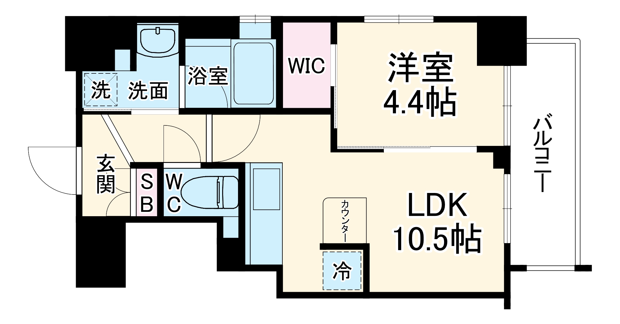 エステムプラザ名古屋D.C.2027の間取り