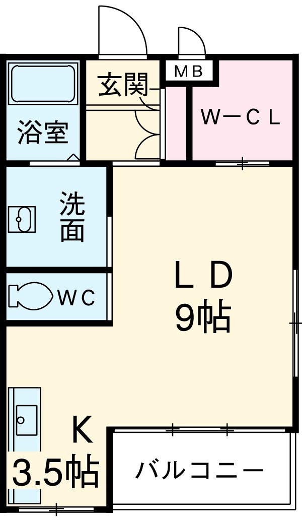 メゾンド銀乃杜Ⅱの間取り