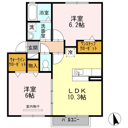 ハピネス烏森の間取り