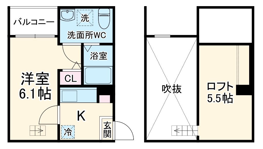 リバティ八田の間取り