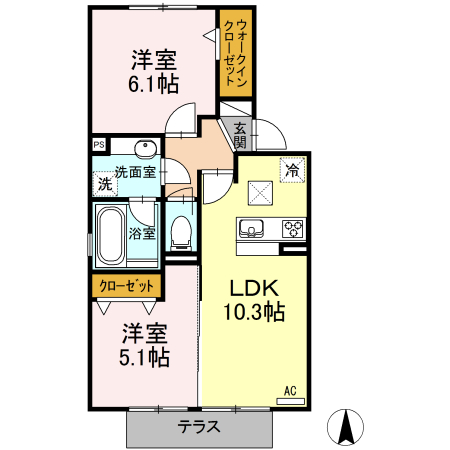 Liberty大西の間取り