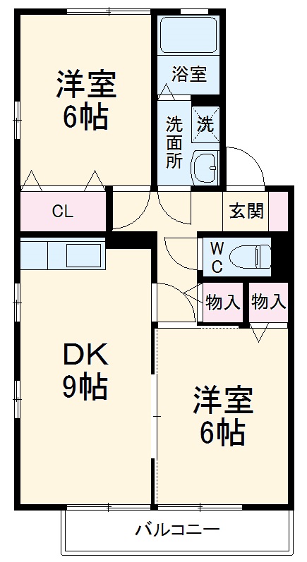 サクセス岩崎台 Bの間取り