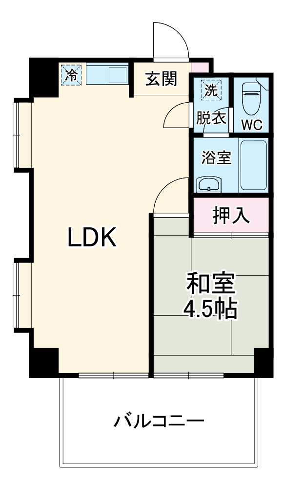 日宝コートヒルズ洋光台の間取り