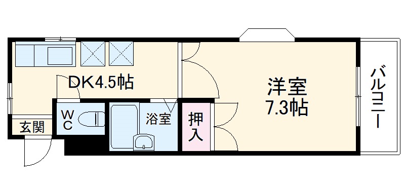 フローラル二瀬の間取り