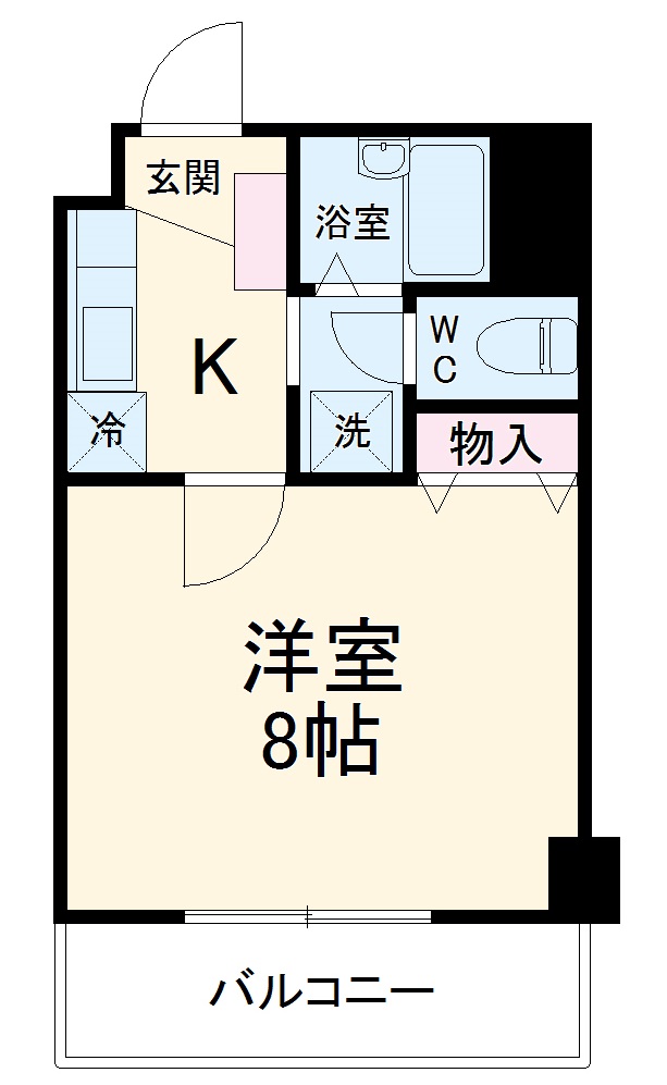 コンフォール港楽の間取り