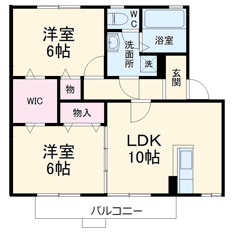 グランドゥールスードA棟の間取り