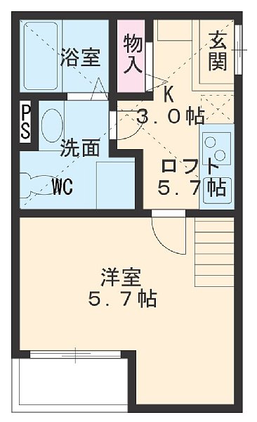 ビルーチェAの間取り