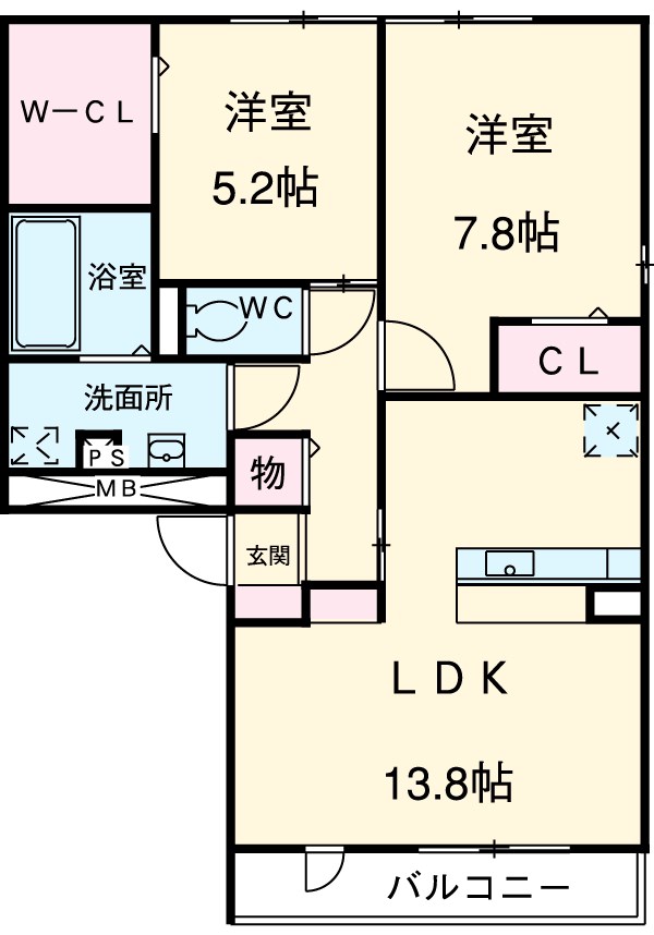 リーゾの間取り