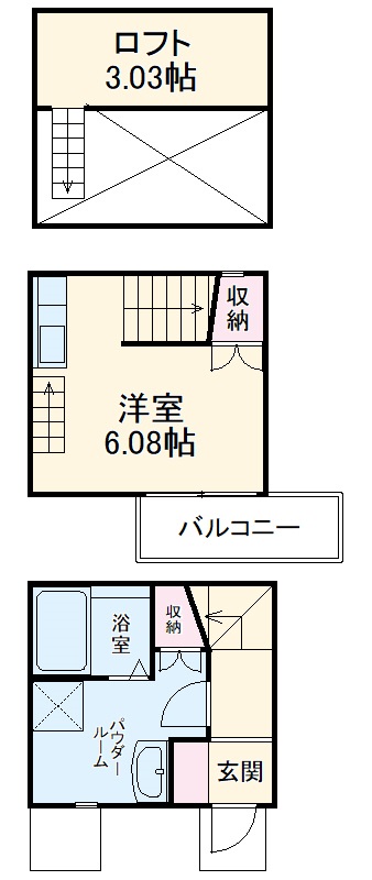 アースクエイク名港の間取り