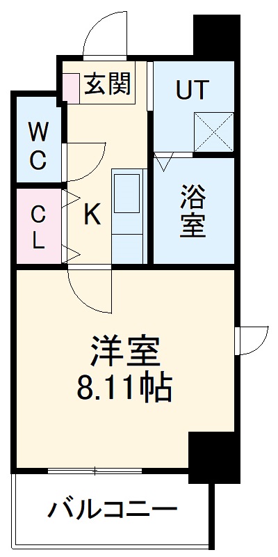 シャンポール内田橋の間取り