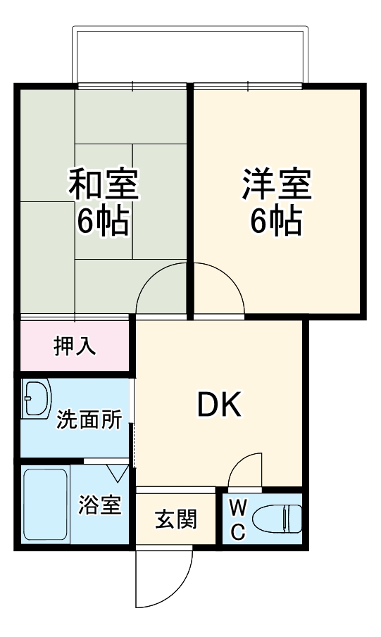 オギオコーポの間取り