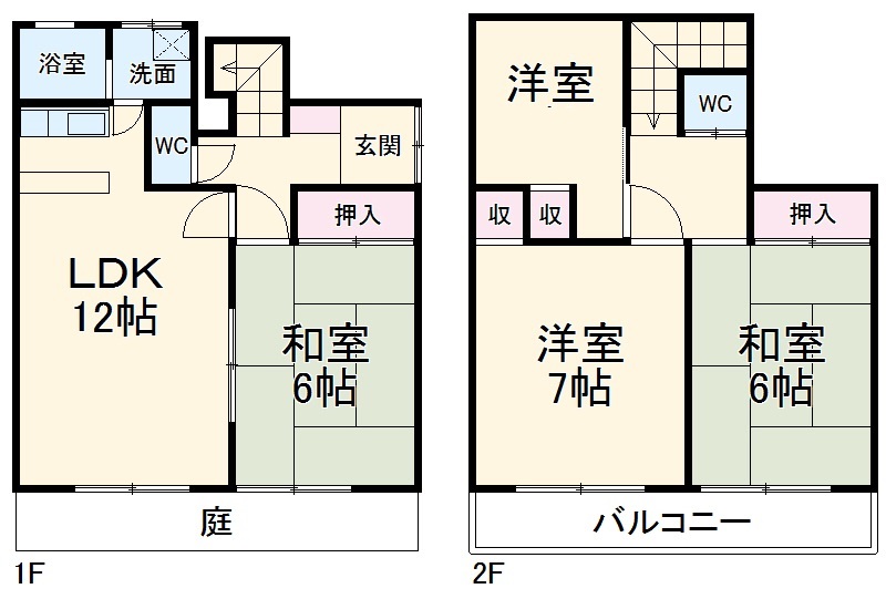 緑区青山2丁目貸家の間取り