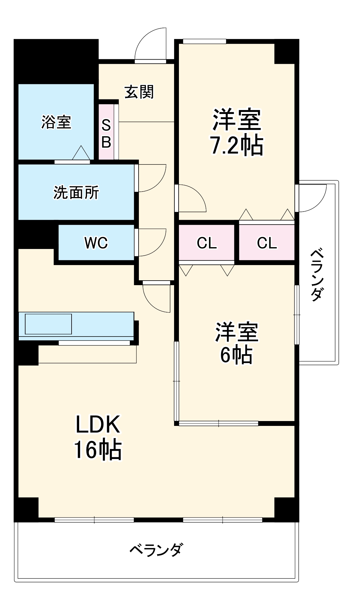 ソシア楠乃木の間取り
