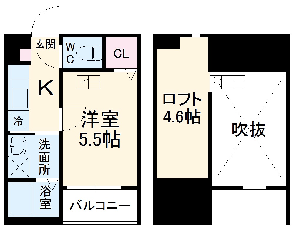デュアリーナ 本陣の間取り