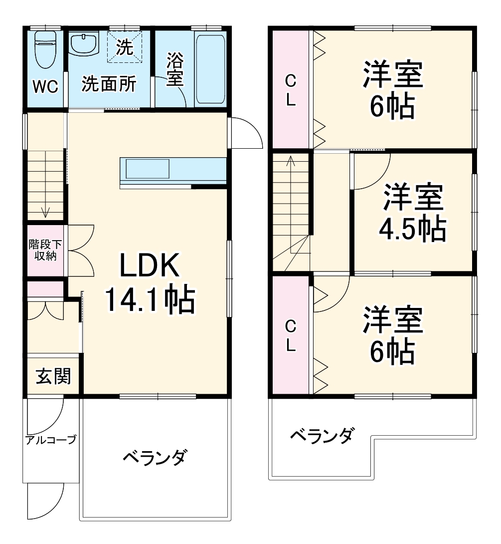 リヴェール荒池の間取り
