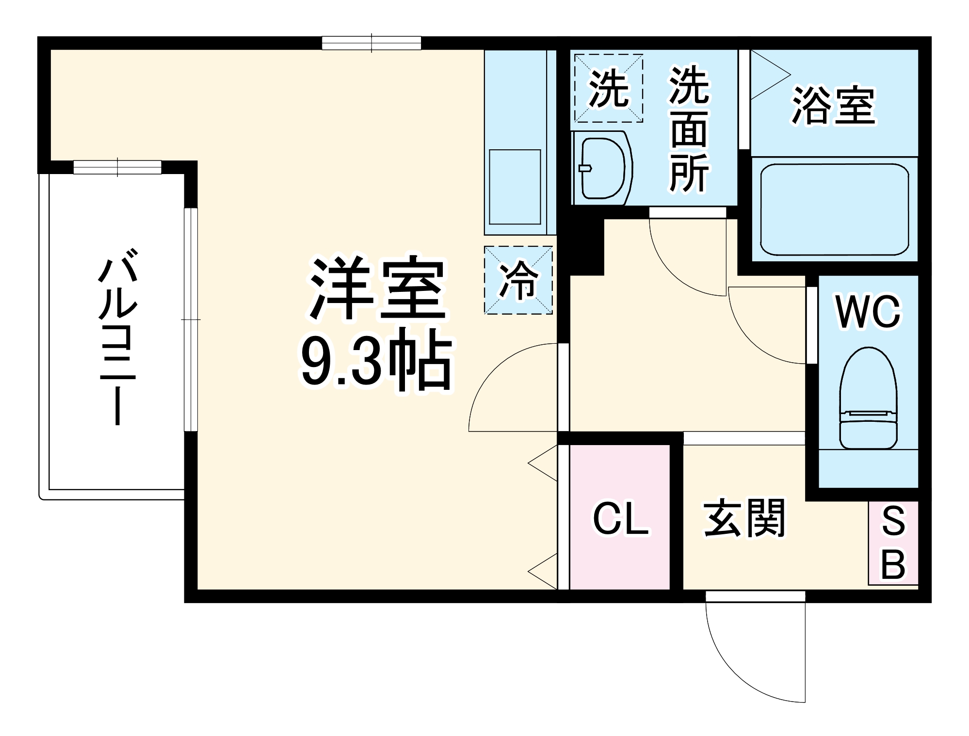 五番町の完工年月(2019年10月)築の賃貸アパートの間取り