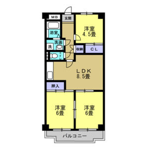 リアライズ矢田川の間取り