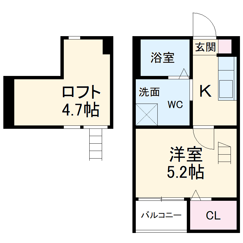 クレール岩塚Ⅰの間取り