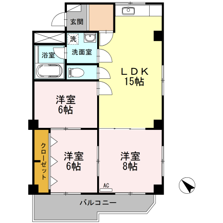 メゾン第三初島の間取り