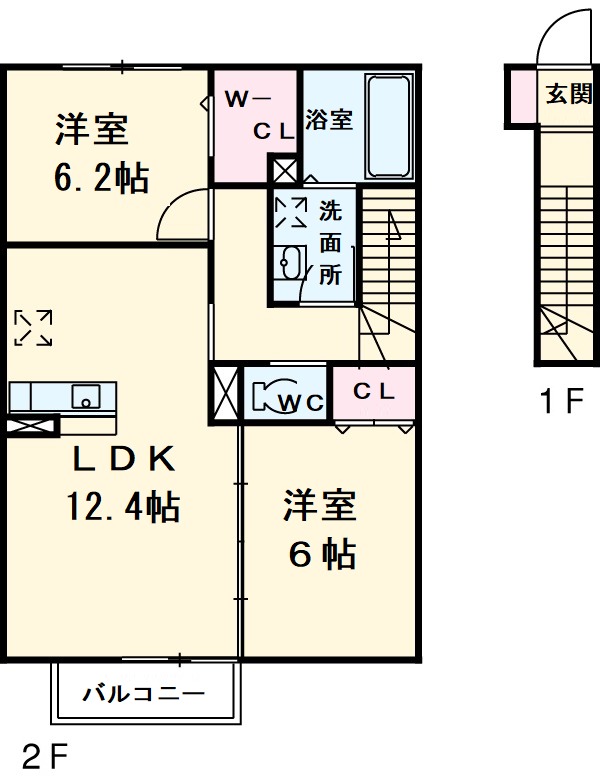 グランディール Jの間取り