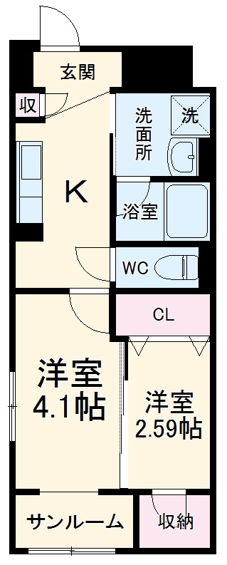 クレアールの間取り