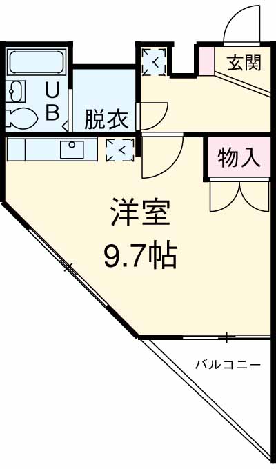 FUKASAWA614マンションの間取り