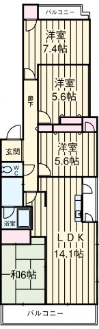 グリーンシャトーH・Tの間取り