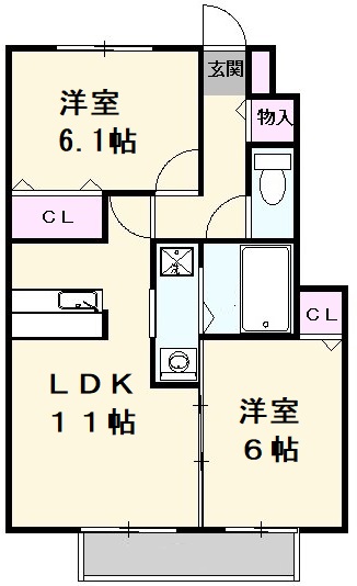ハイツ アムールの間取り