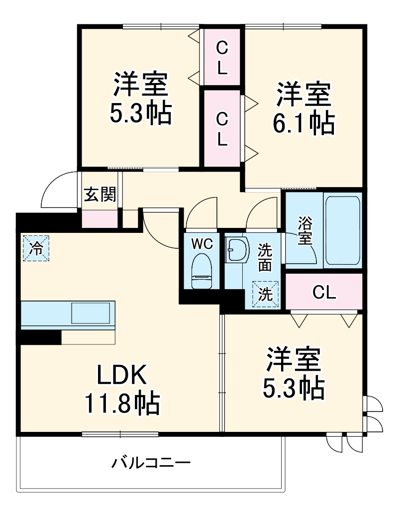アリエッタの間取り