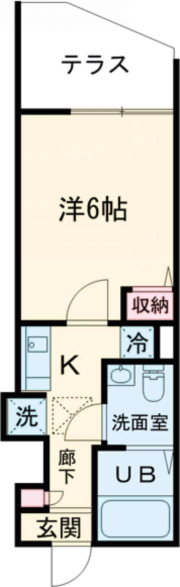 サザンフロント六町の間取り