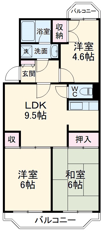 エントピア勝田台の間取り