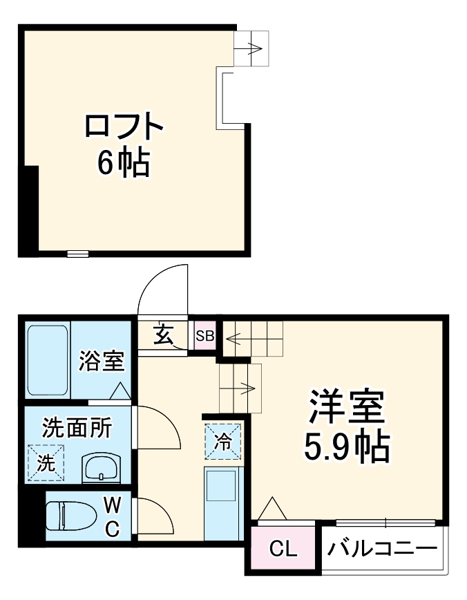 HUMMING LIFE中村区役所の間取り