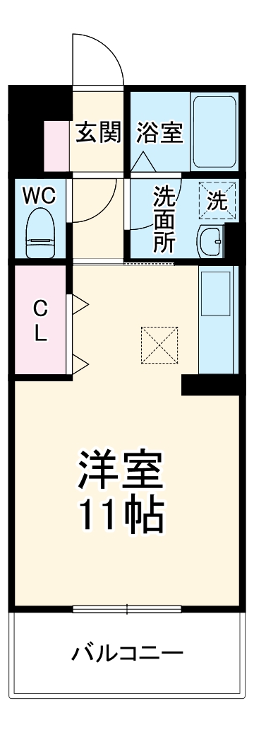 ヴェリエーロ・105号室の間取り