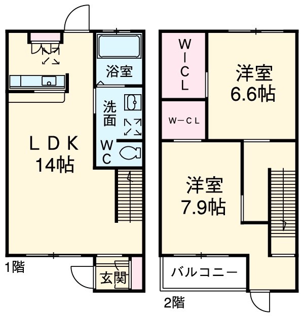 バンブーハウスD棟の間取り