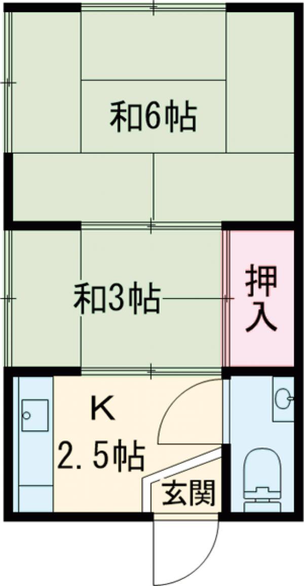 陽光荘の間取り