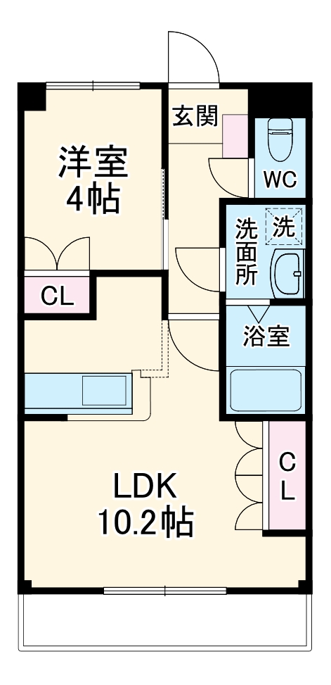 スカイパークオキツカの間取り