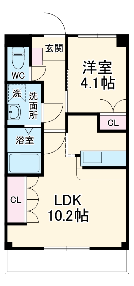 スカイパークオキツカの間取り