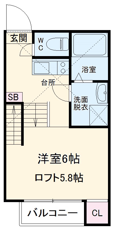 ハーモニーテラス高道町Ⅱの間取り