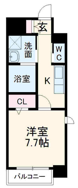 ブルームライフ八田駅前の間取り