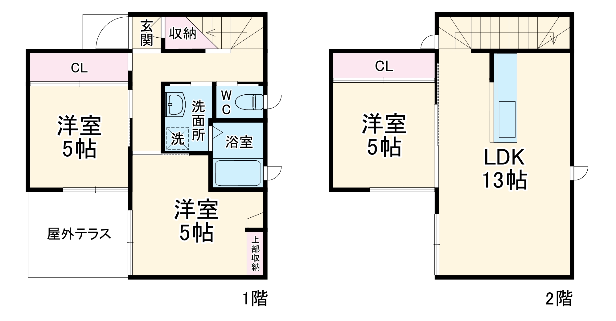 ユニキューブ大治 A棟の間取り