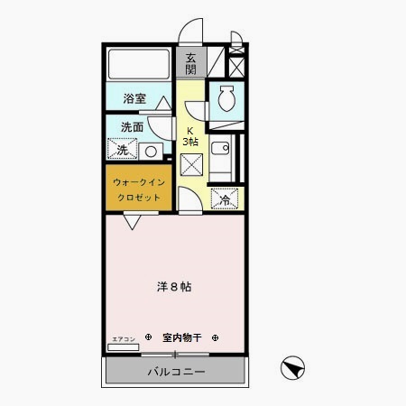 ドルフクレセント六番館の間取り