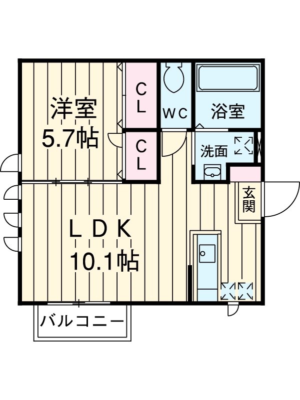 Leesas西小岩の間取り