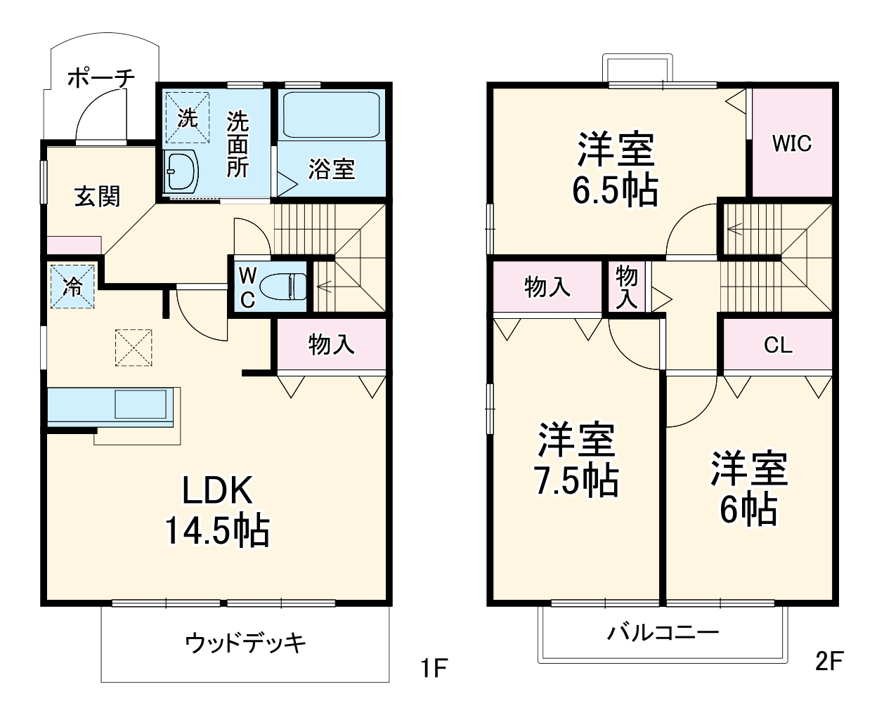 リビングタウン岩崎台 Jの間取り