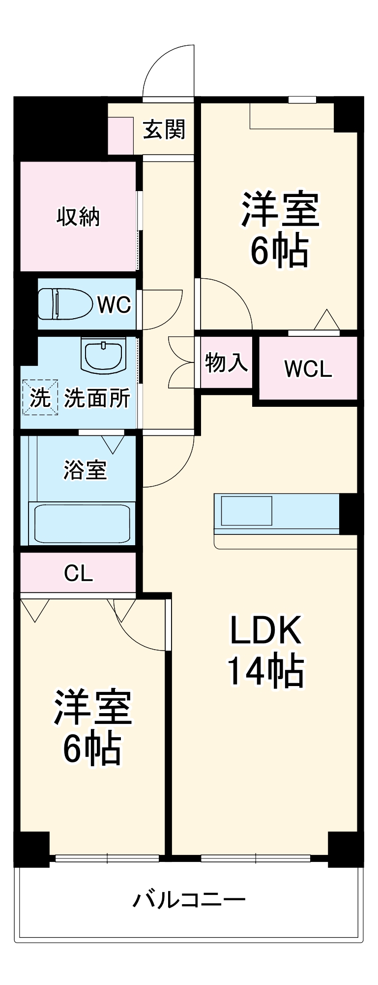 スペランツァ瀬古東の間取り