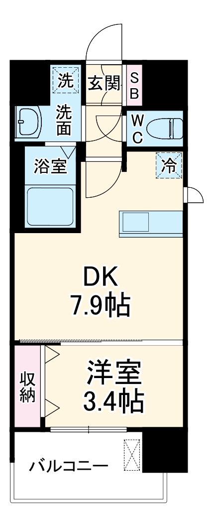 プレサンスNAGOYA本陣の間取り