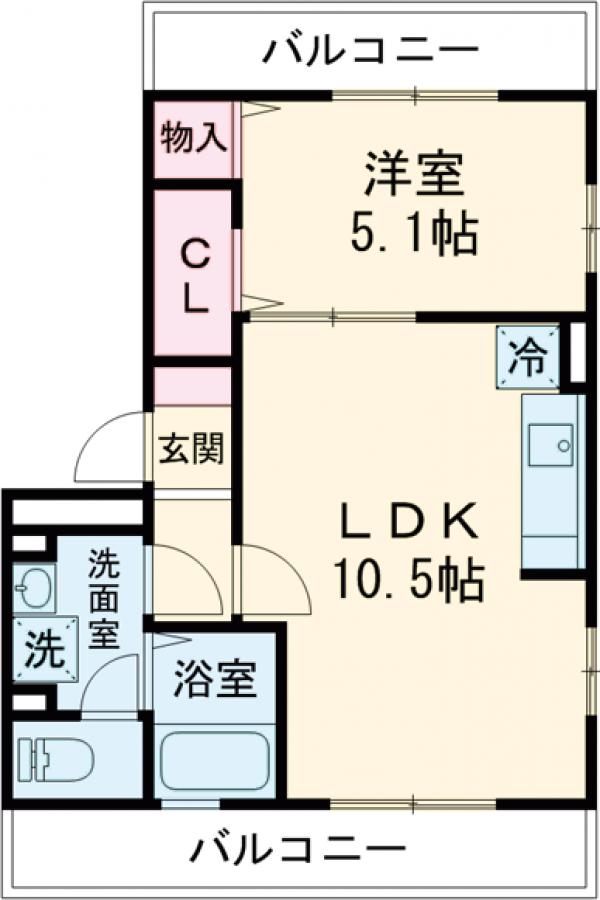 パーチェメゾン明日香の間取り