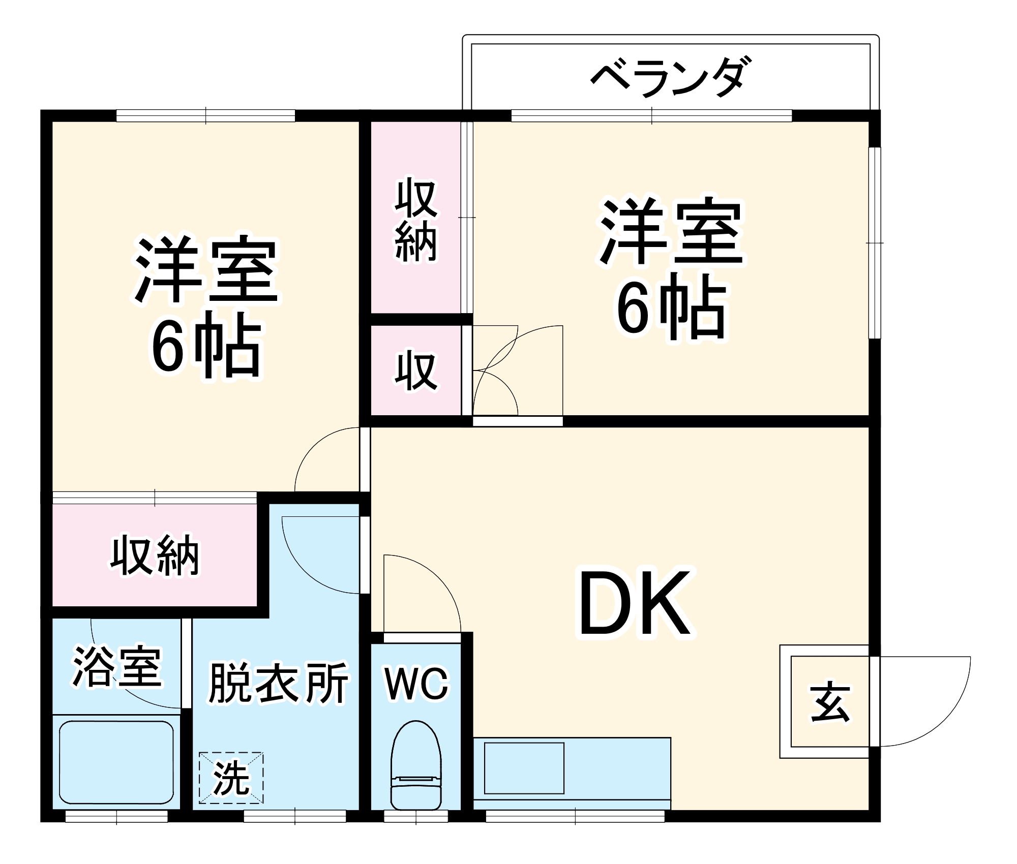 小林ハイツの間取り