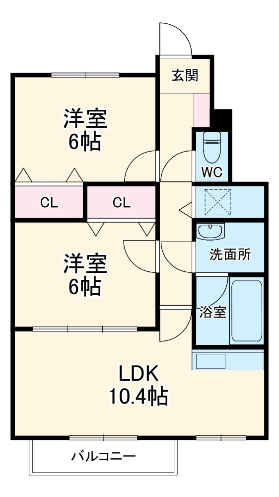 コンフォート川村の間取り